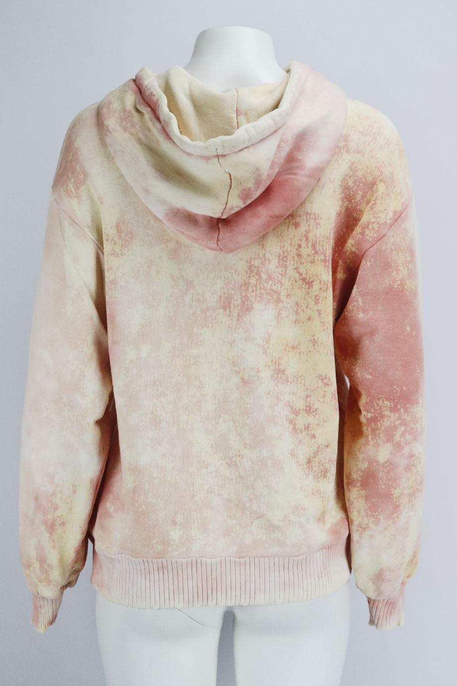 COTTON CITIZEN OVERSIZED TIE DYED COTTON JERSEY HOODIE SMALL