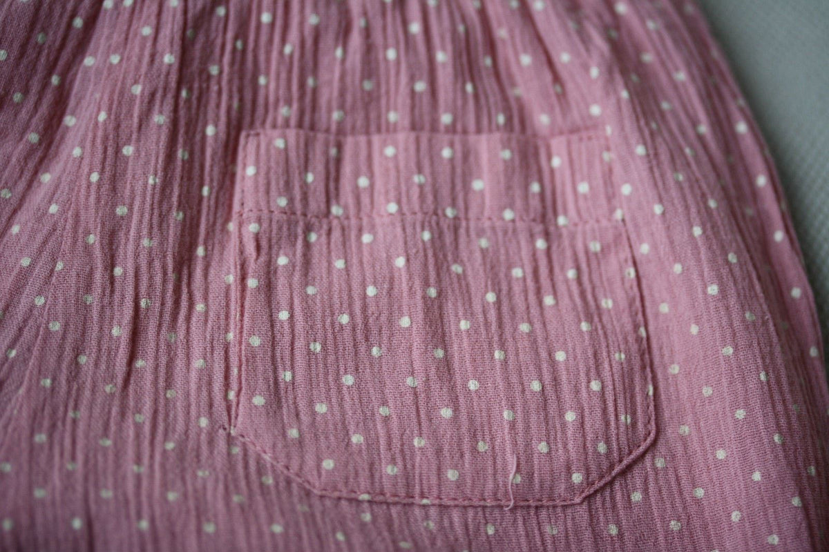 NANOS BABY PINK POLKA DOT COTTON SHORTS 18 MONTHS