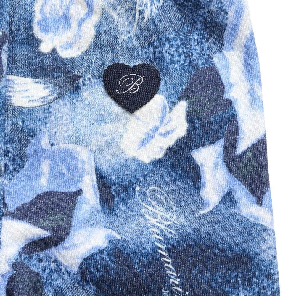 BLUMARINE BABY BLUE FLORAL PRINT LEGGINGS 18 MONTHS