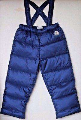 MONCLER BABY NAVY SKI PANTS 18-24 MONTHS
