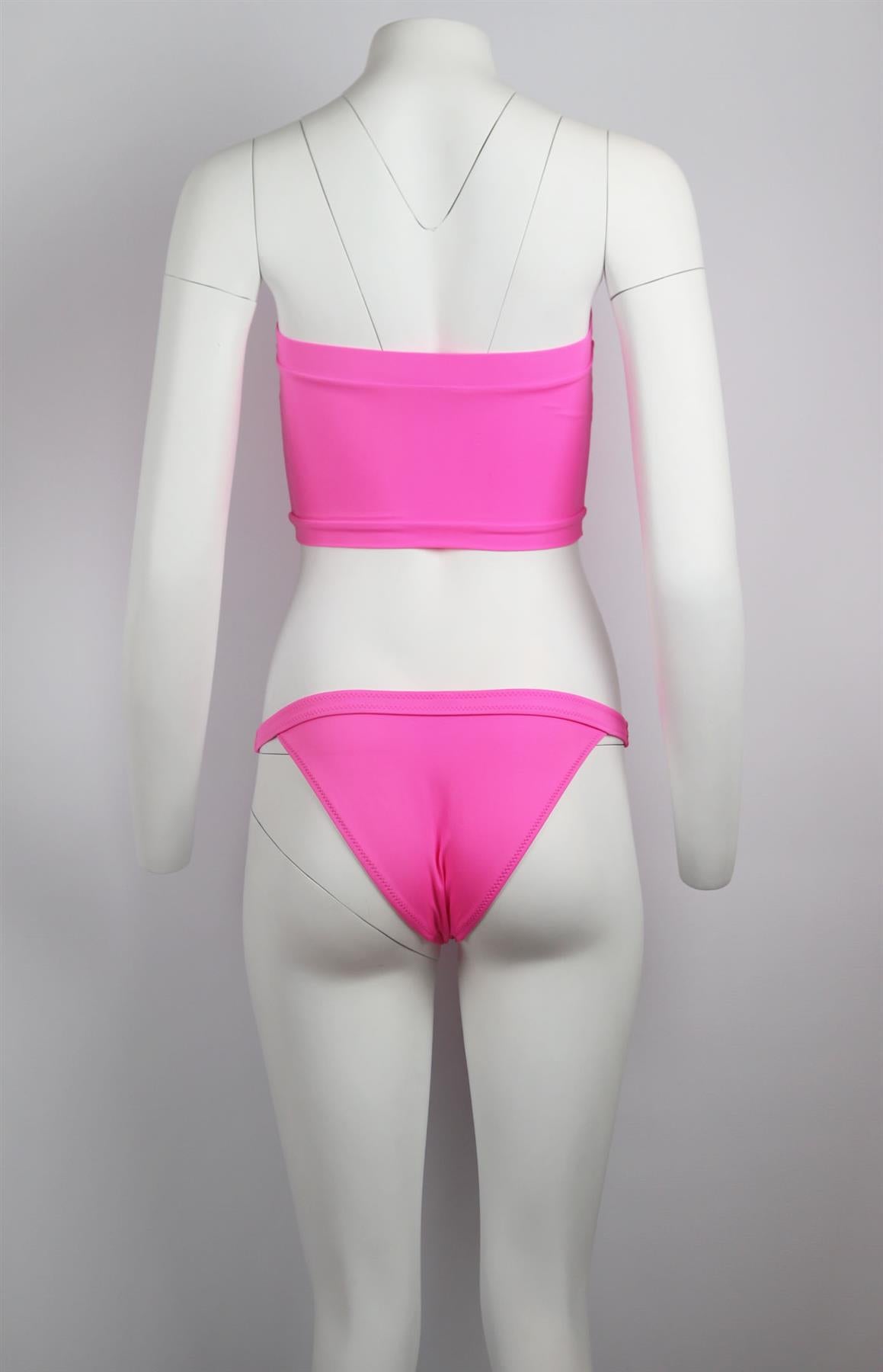 SOLID AND STRIPED + RE/DONE VENICE BANDEAU BIKINI SMALL