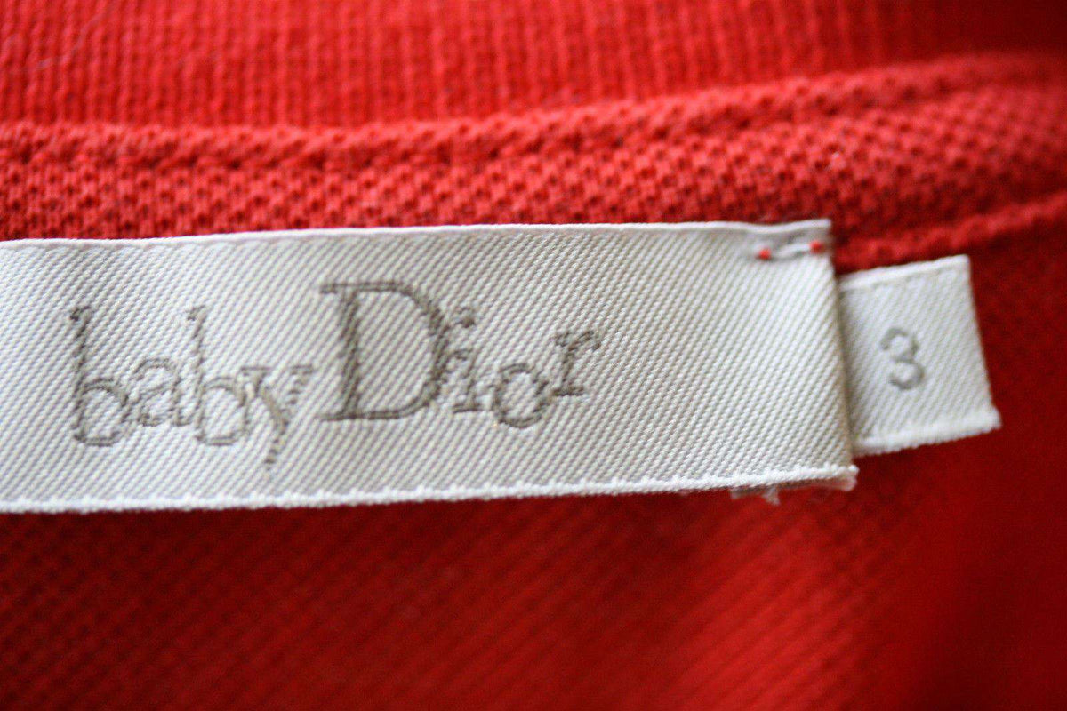 BABY DIOR RED POLO SHIRT 3 MONTHS