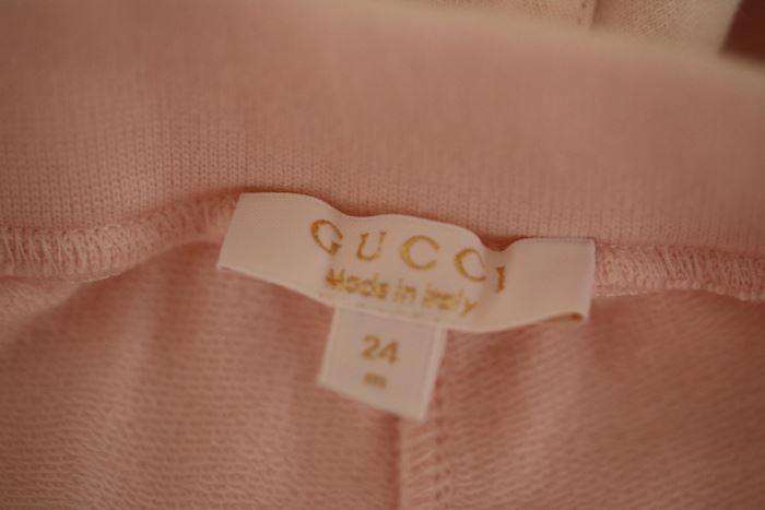 GUCCI BABY GIRLS PINK SWEATPANTS 24 MONTHS