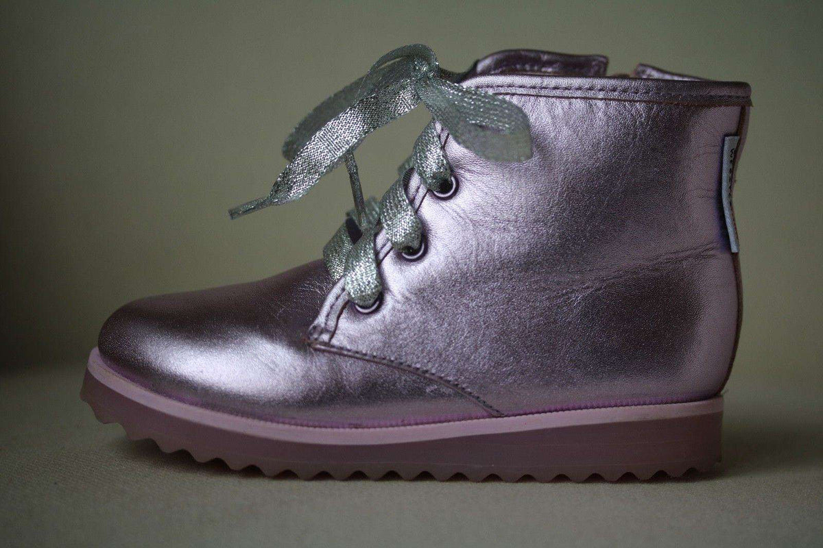SOPHIA WEBSTER MINI GIRLS PINK LEATHER BOOTS EU 26 UK 8.5
