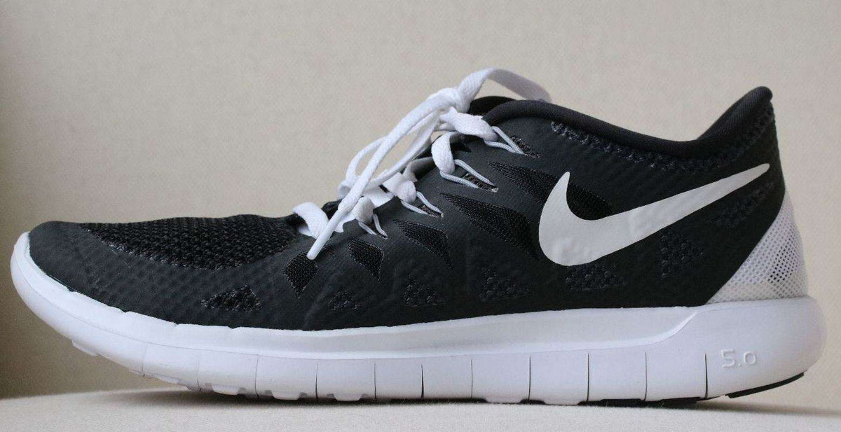 NIKE FREE 5.0 BLACK TRAINERS 40 UK 6 US 8.5