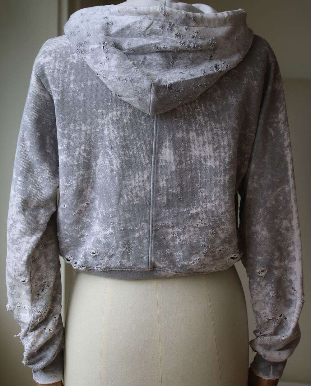 COTTON CITIZEN MILAN CROPPED PULLOVER HOODIE XSMALL