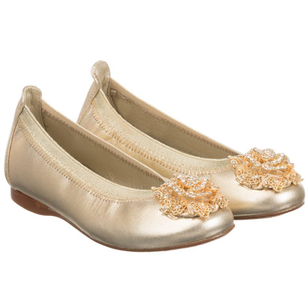 DAVID CHARLES KIDS GIRLS METALLIC LEATHER SHOES EU 30 UK 12