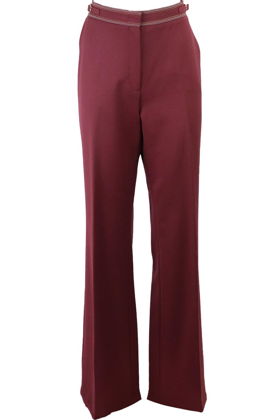 GABRIELA HEARST WOOL BLEND WIDE LEG PANTS IT 44 UK 12