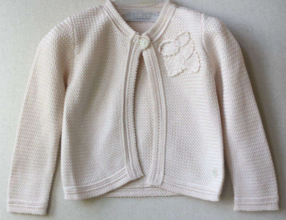 BABY DIOR PEACH SILK BLEND CARDIGAN 6 MONTHS