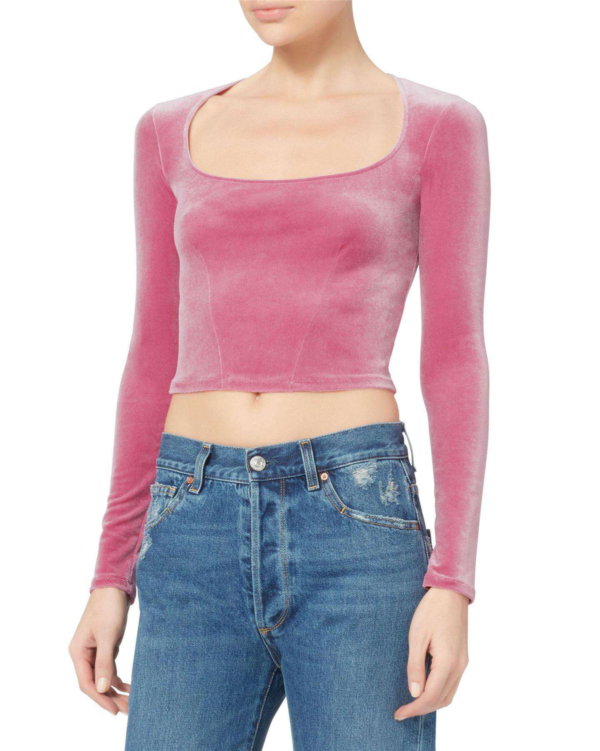 FLEUR DU MAL VELVET CROP TOP SMALL