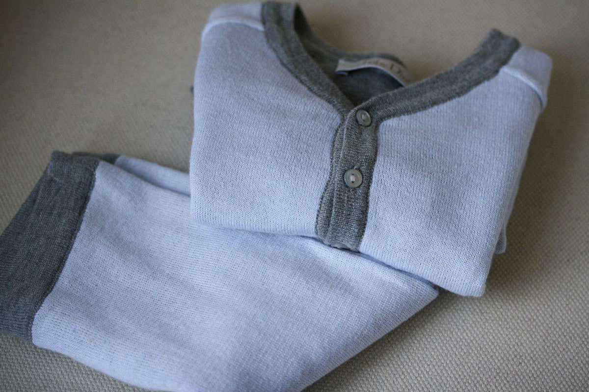 BABY DIOR BLUE CASHMERE BLEND CARDIGAN AND TROUSERS OUTFIT 3 MONTHS