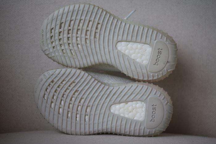 ADIDAS YEEZY KIDS BOOST 350 CREAM WHITE TRAINERS EU 23.5 UK 6.5