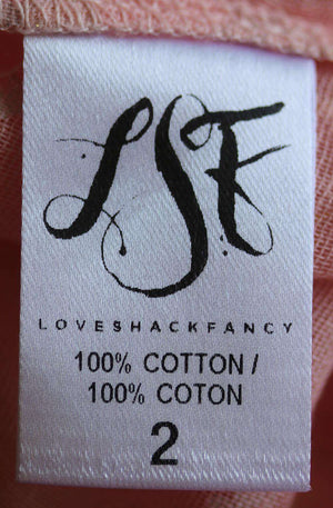 LOVESHACKFANCY GYPSY STAR PRINT COTTON TOP MEDIUM