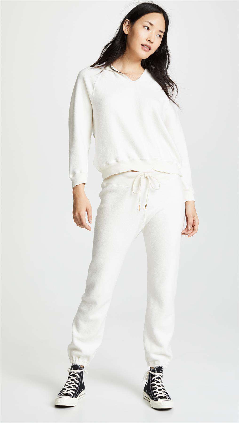 THE GREAT THE WARM UP COTTON SWEATPANTS LARGE