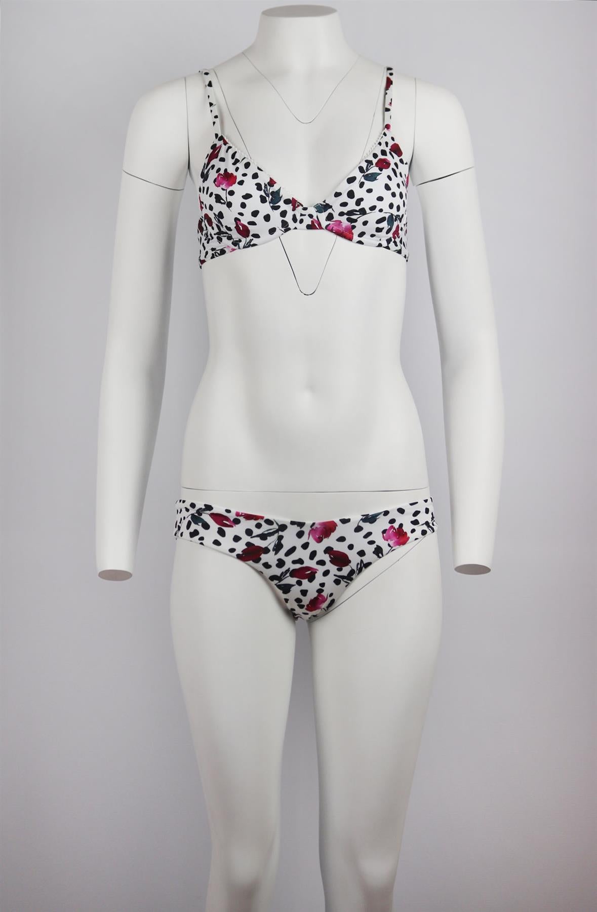BEACH RIOT FLORAL PRINT UNDERWIRED BIKINI SMALL/MEDIUM