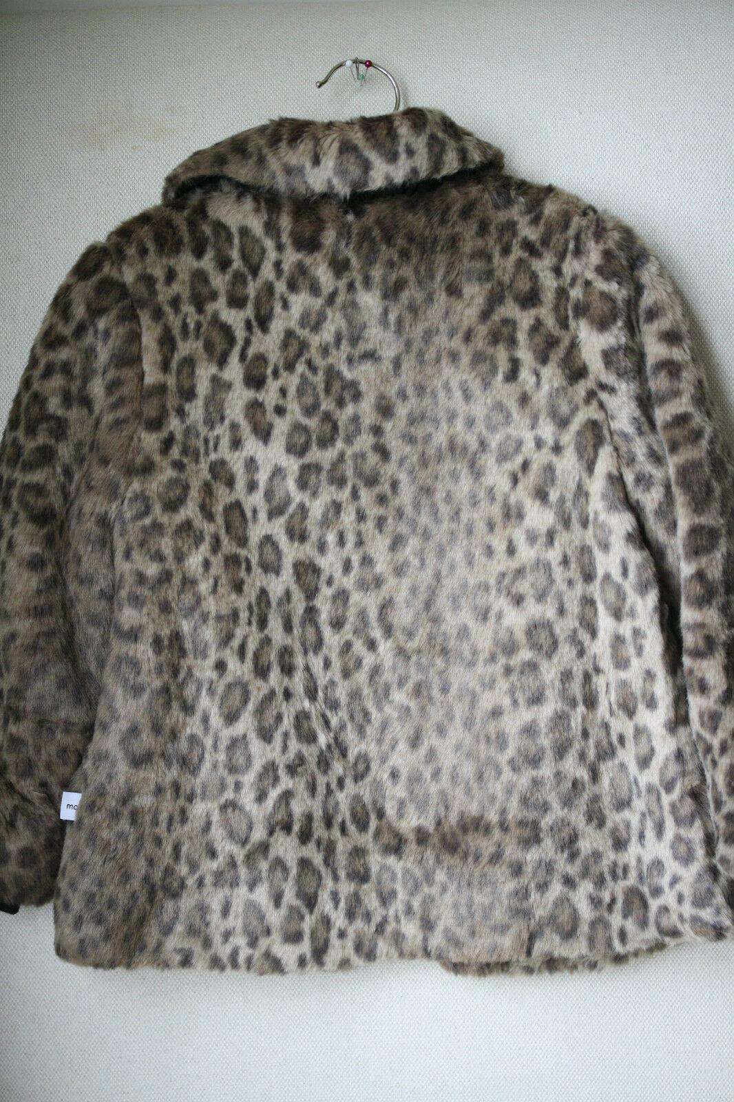 MOLO KIDS GIRLS LEOPARD FAUX FUR COAT 3 YEARS