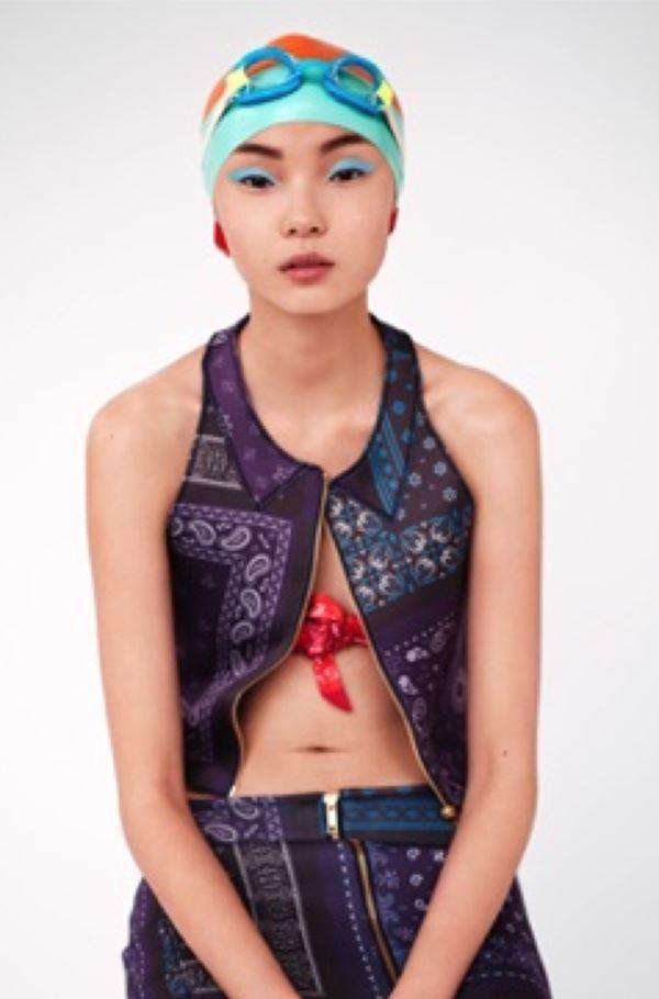 ADIDAS ORIGINALS X OPENING CEREMONY BANDANA PRINT TOP SMALL