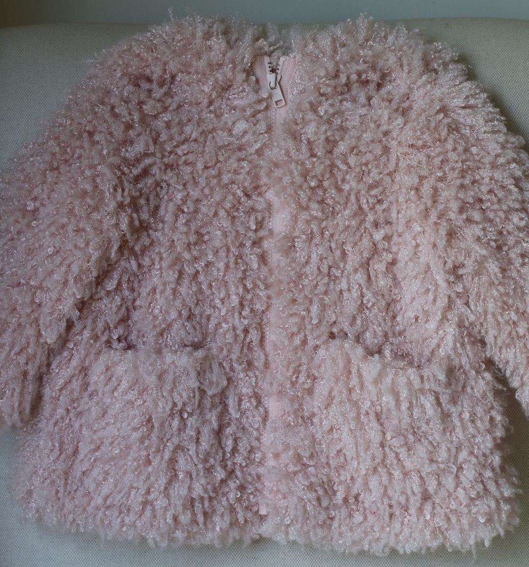 STELLA MCCARTNEY KIDS BABY PINK SPARKLES COAT 3 YEARS