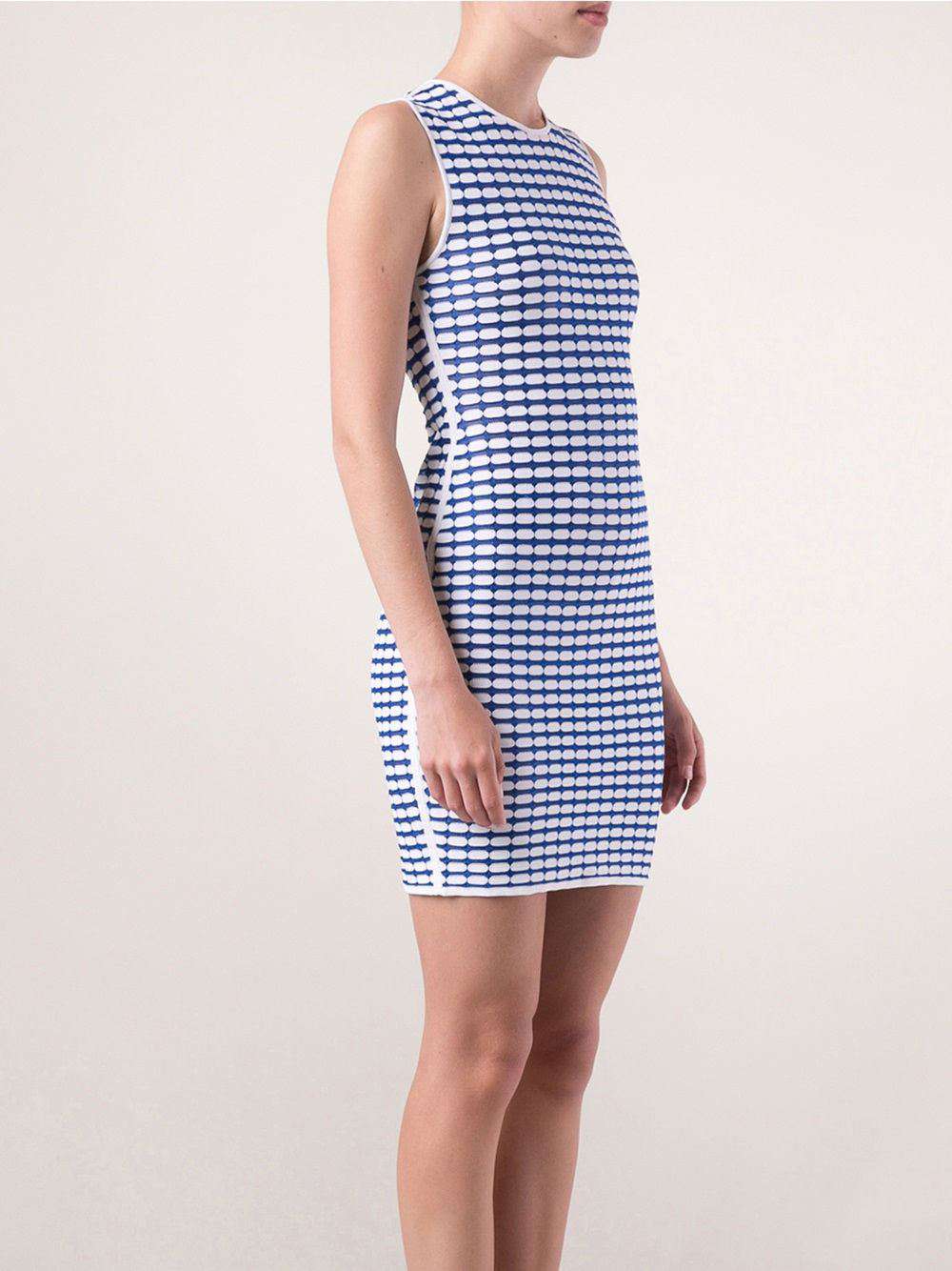 ALEXANDER WANG OPTIC TANK DRESS XS