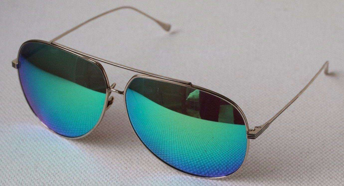 DITA CONDOR GREEN MIRRORED SUNGLASSES