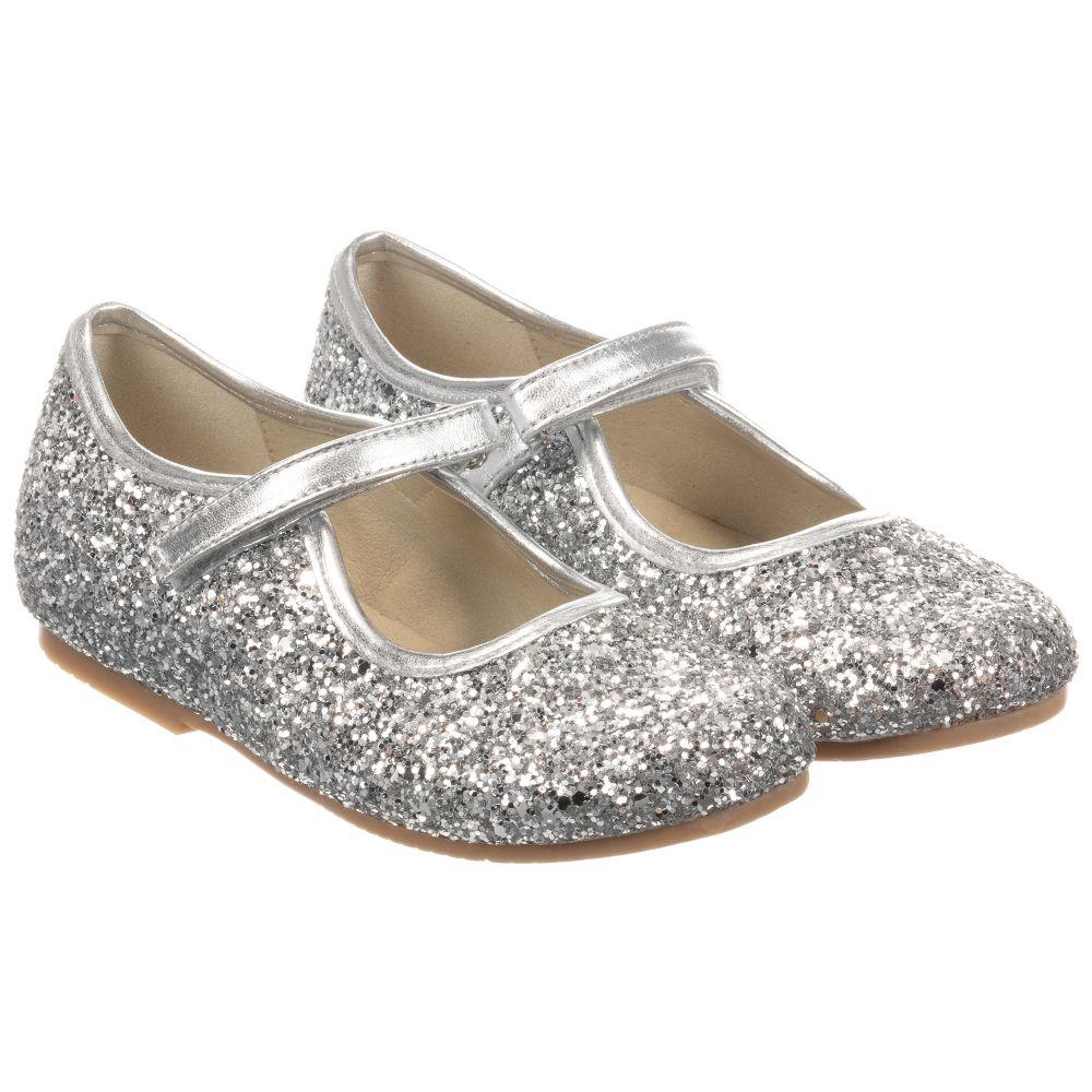 MANUELA DE JUAN KIDS GIRLS GLITTER SHOES EU 28 UK 10