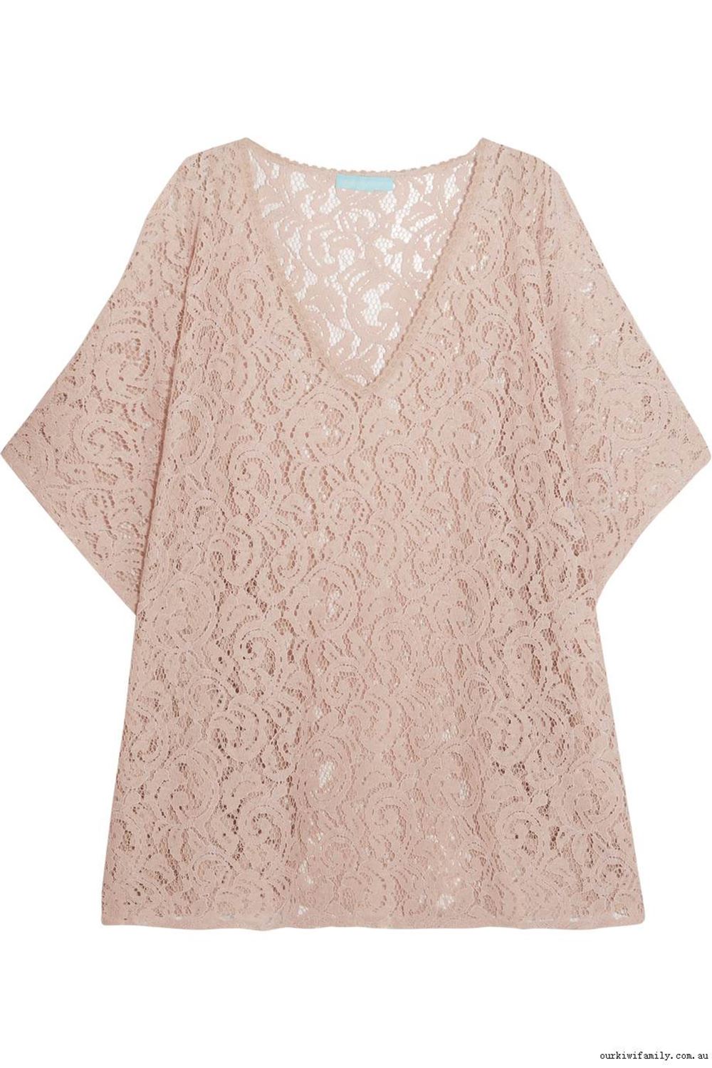 MELISSA ODABASH IGNES STRETCH LACE COVER UP ONE SIZE