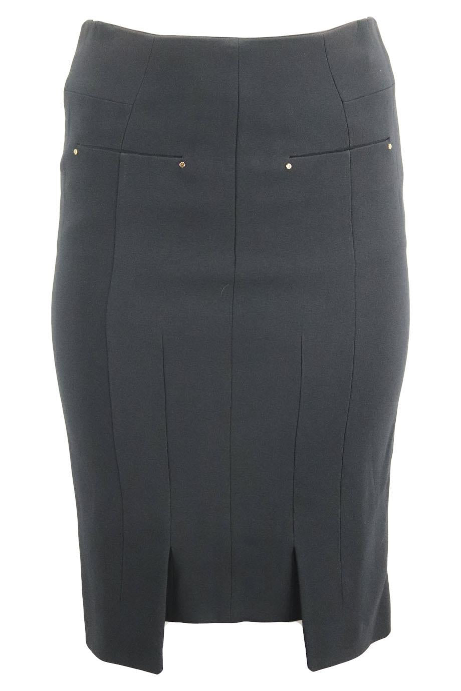 TOM FORD PANELED STRETCH CREPE SKIRT IT 38 UK 6