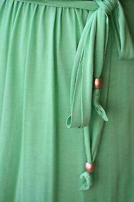 MELISSA ODABASH COVERUP GREEN ZOE KAFTAN MAXI DRESS SMALL