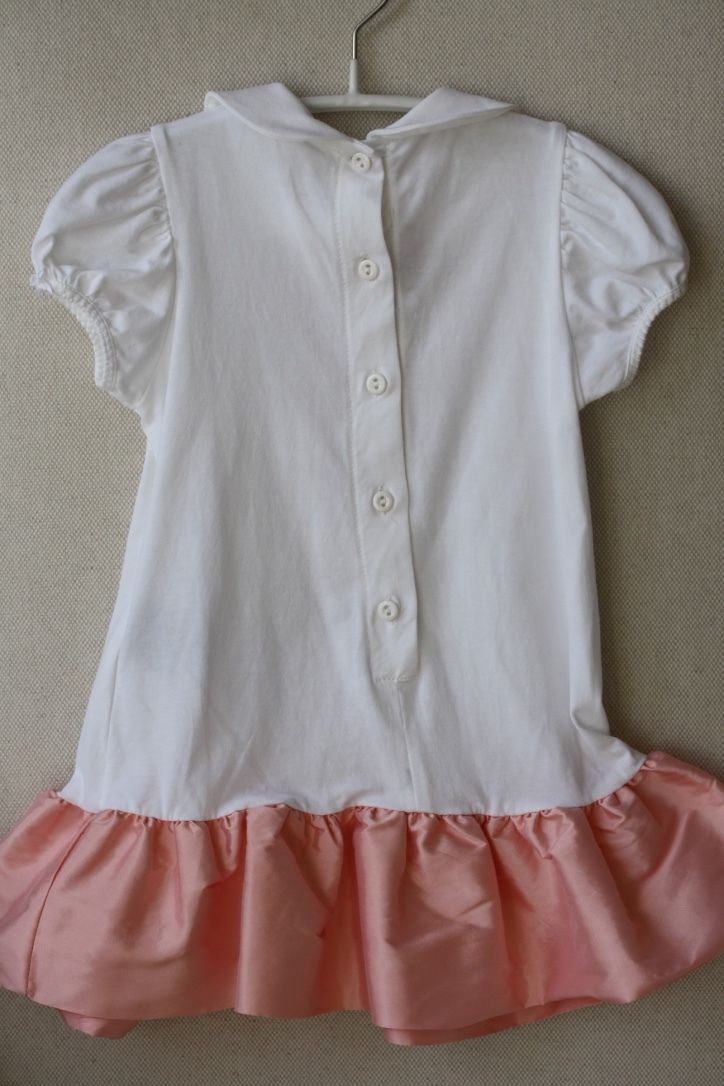 MISS BLUMARINE BABY BOW PRINT DRESS 18 MONTHS