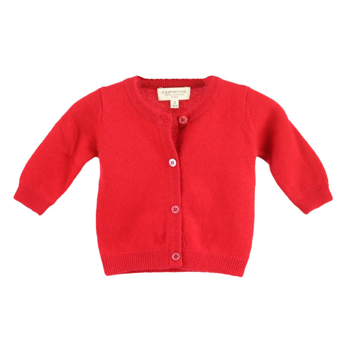 CASHMIRINO BABY UNISEX CASHMERE CARDIGAN 3 MONTHS