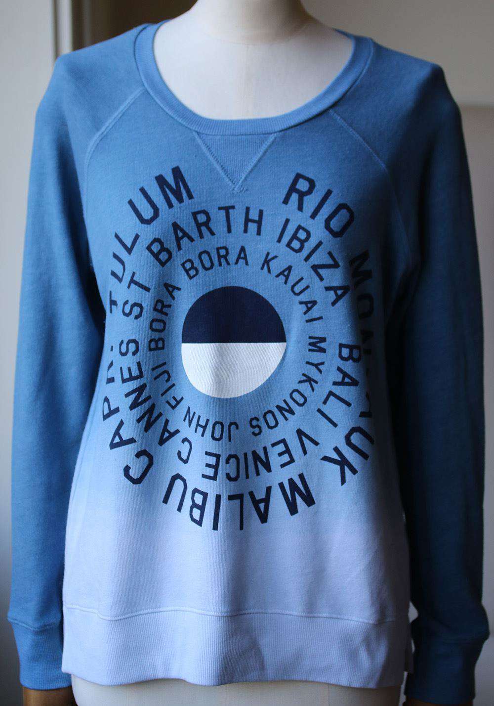 SUNDRY DESTINATIONS PRINT COTTON SWEATER 1 UK 8