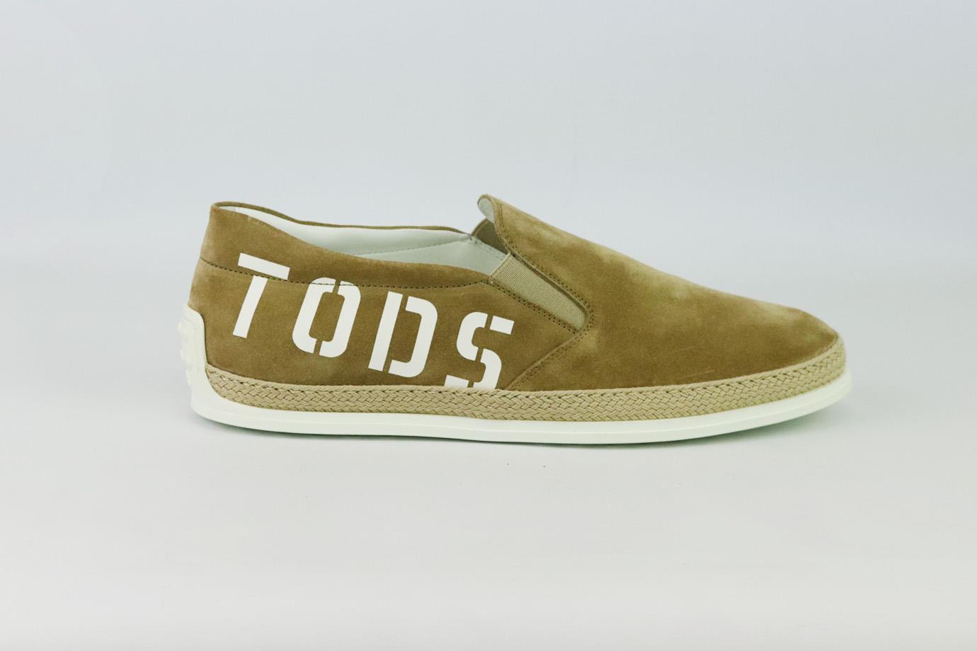TOD'S MEN'S SUEDE SLIP ON SNEAKERS EU 42 UK 8 US 9