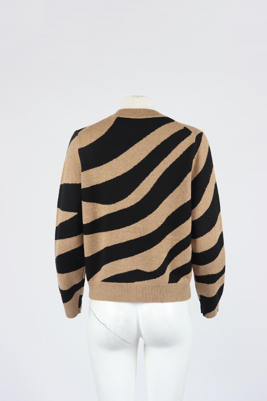 CHINTI AND PARKER INTARSIA WOOL BLEND SWEATER SMALL