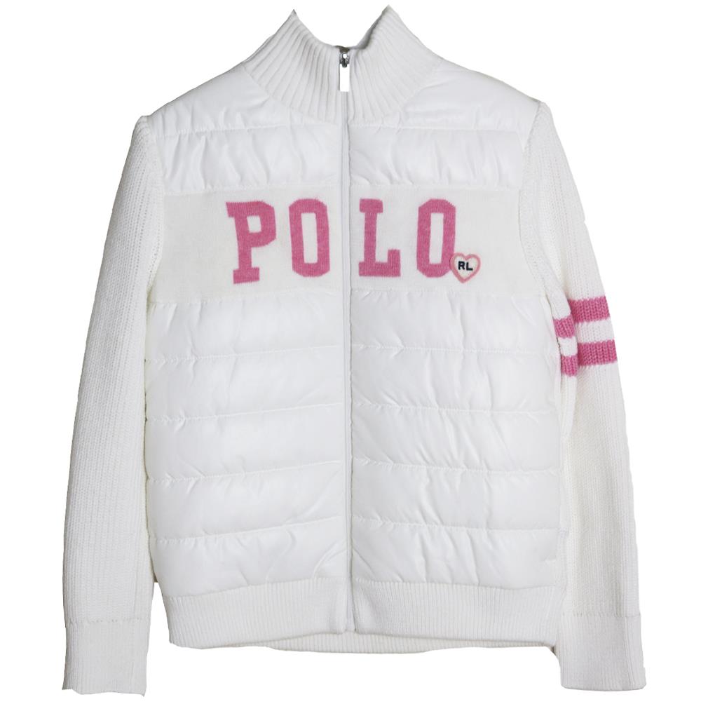 POLO RALPH LAUREN KIDS GIRLS PADDED KNITTED JACKET 6 YEARS