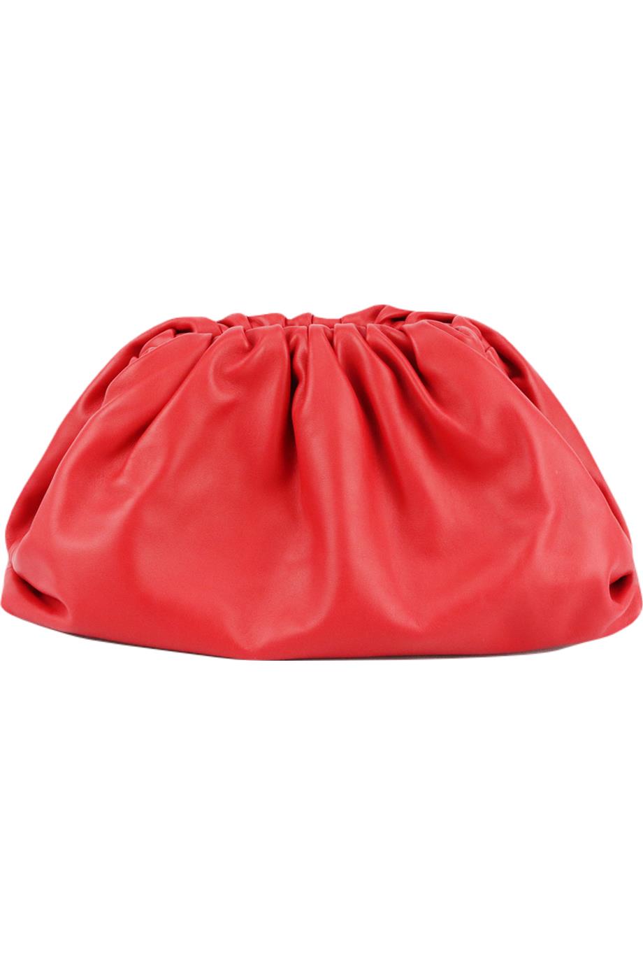 BOTTEGA VENETA THE POUCH LARGE LEATHER CLUTCH
