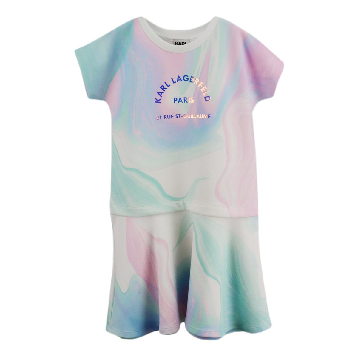KARL LAGERFELD KIDS GIRLS JERSEY DRESS 8 YEARS