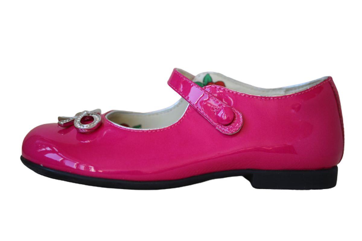 GUCCI GIRLS PINK CRYSTAL BOW LEATHER SHOES EU 25 UK 8