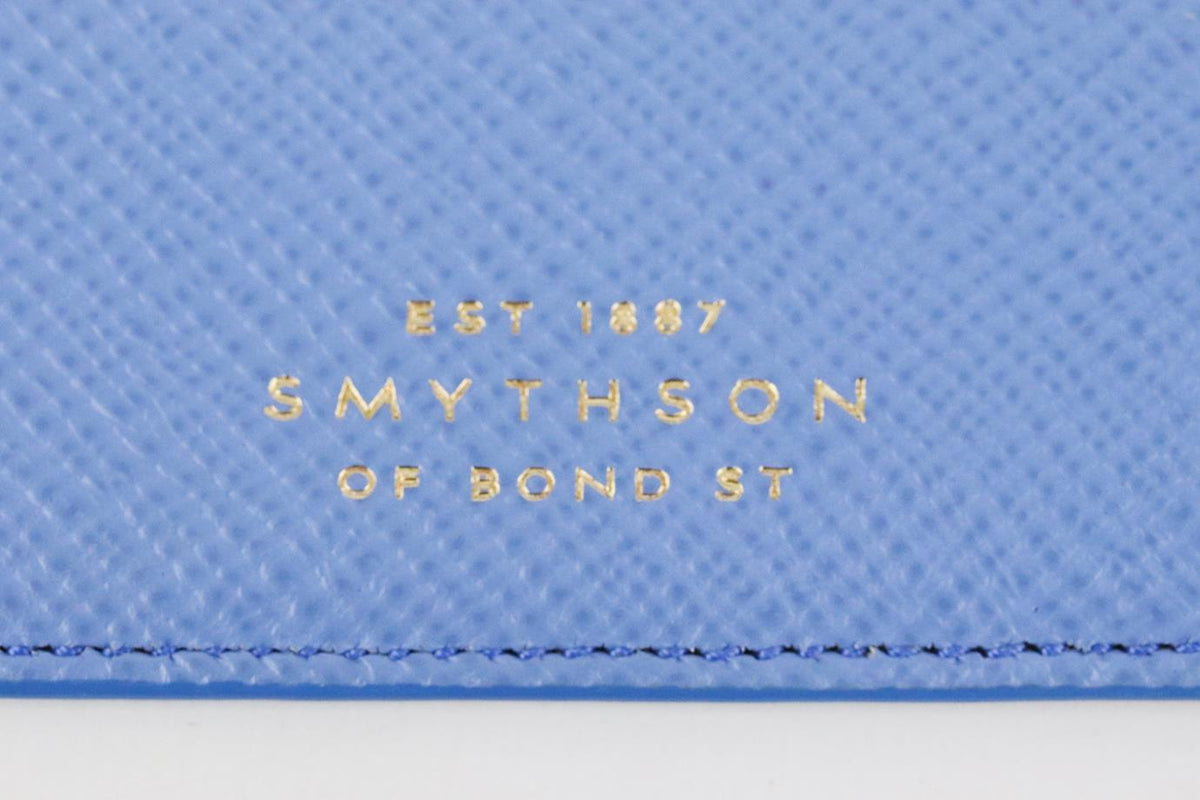 SMYTHSON PERSONALISED PANAMA LEATHER PASSPORT HOLDER