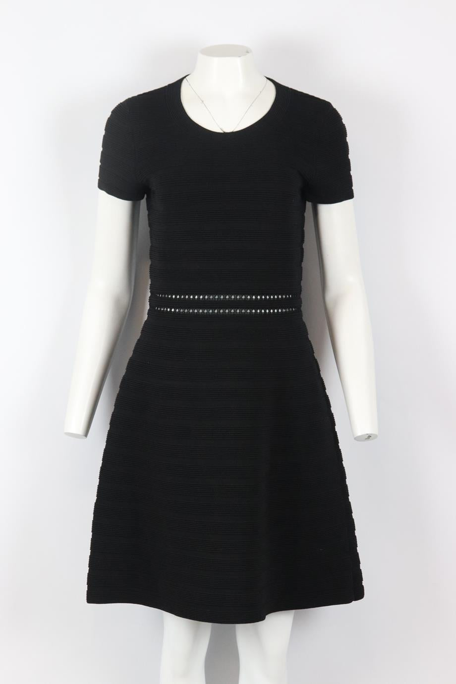MICHAEL MICHAEL KORS RIBBED KNIT MINI DRESS LARGE