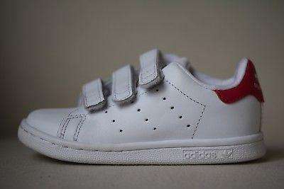 STAN SMITH ADIDAS KIDS WHITE TRAINERS EU 24 UK 7K