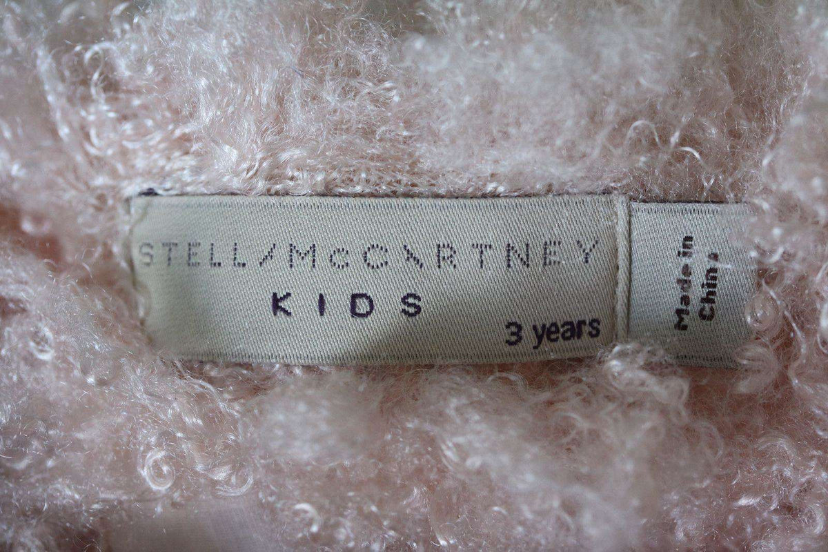 STELLA MCCARTNEY KIDS BABY PINK SPARKLES COAT 3 YEARS