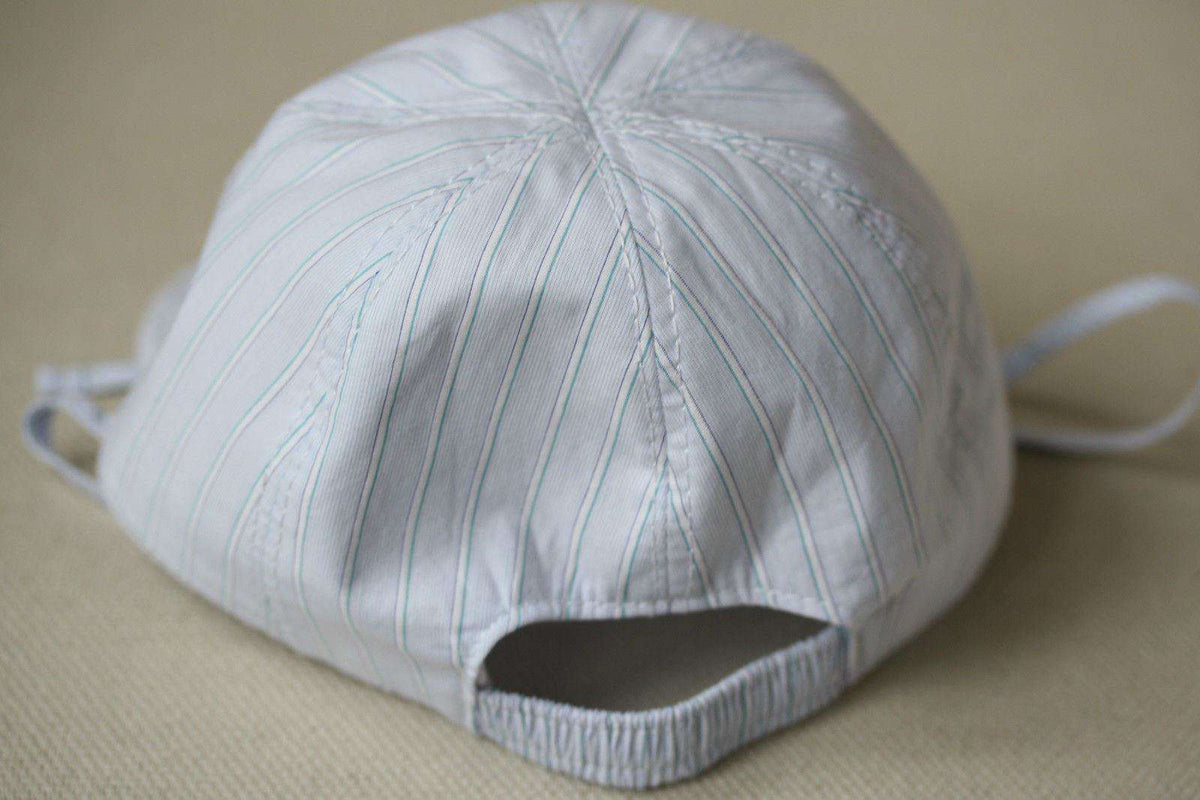 BABY DIOR STRIPED COTTON SUN HAT CAP SIZE T0