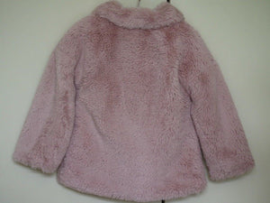 MONNALISA BEBE BABY GIRLS PINK PLUSH FUR JACKET 36 MONTHS