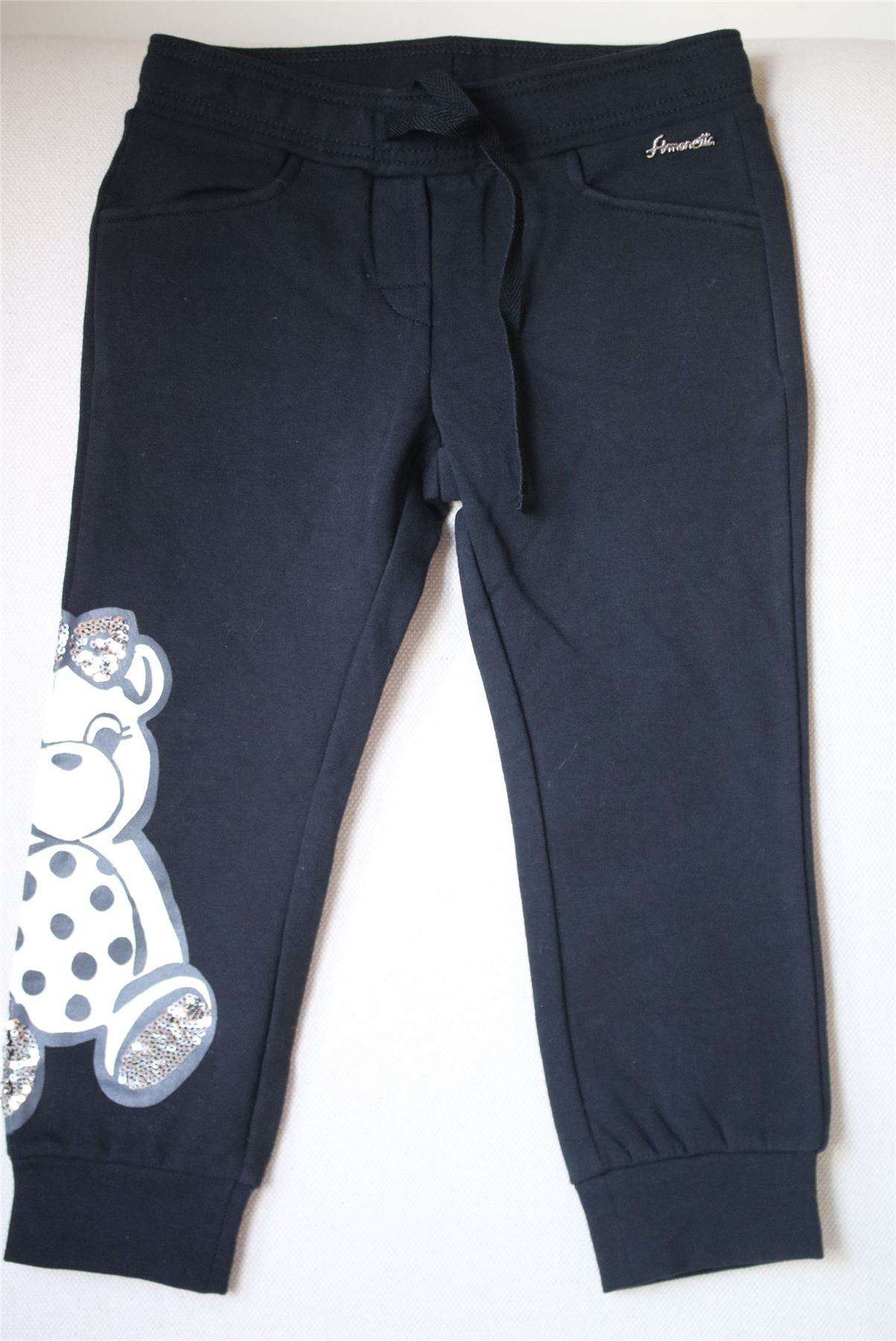 SIMONETTA GIRLS BLACK TEDDY BEAR TRACKSUIT 3 YEARS
