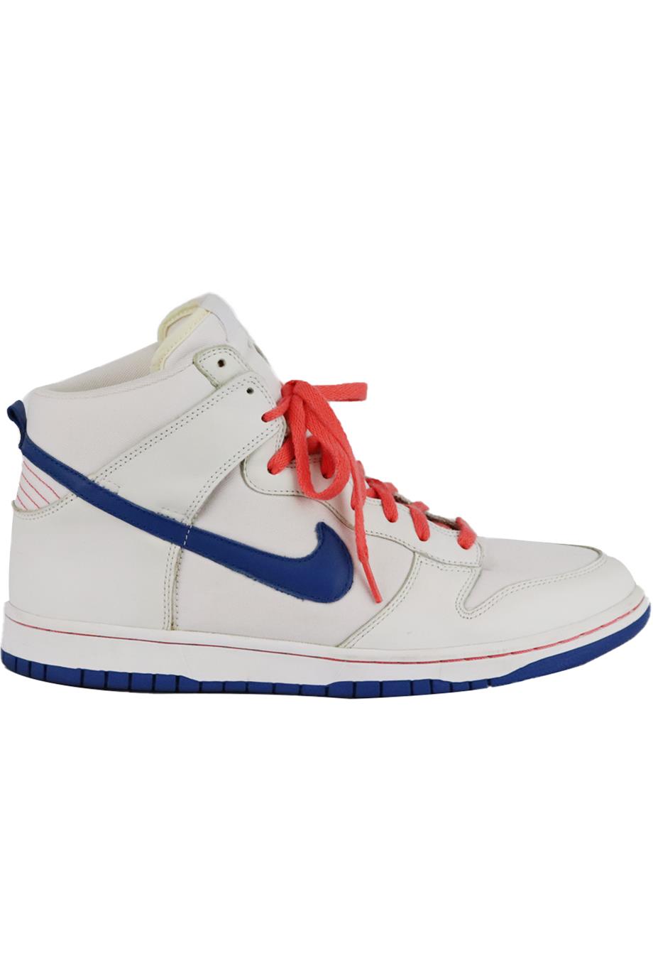 NIKE MEN'S DUNK HIGH TOP MESH AND LEATHER SNEAKERS EU 45.5 UK 10.5 US 11.5