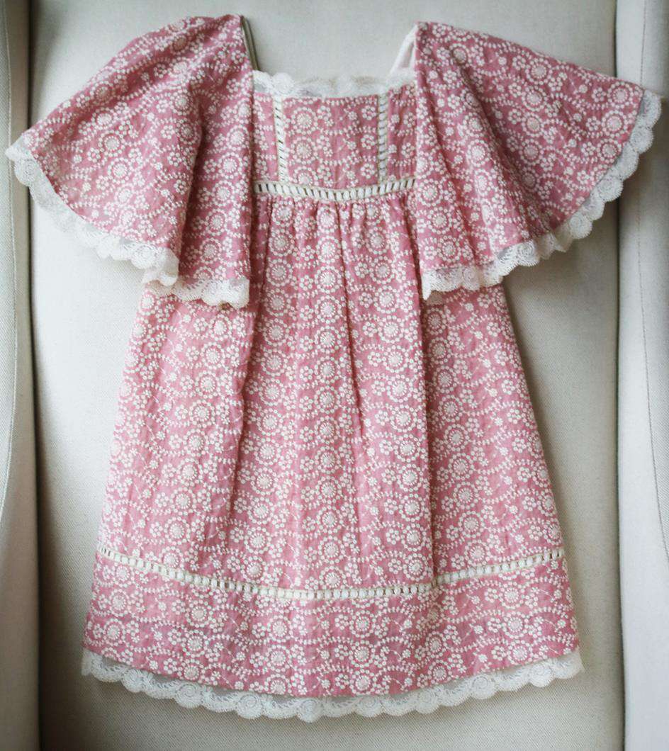 PILI CARRERA KIDS GIRLS EMBROIDERED DRESS 5 YEARS