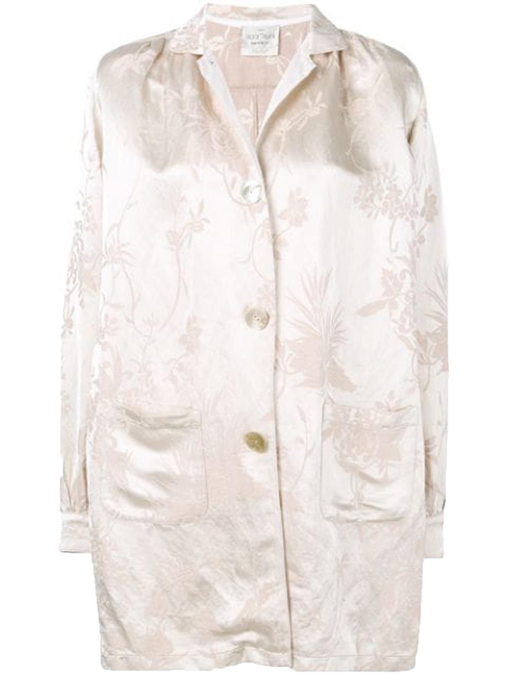 FORTE FORTE JACQUARD SILK JACKET UK 6