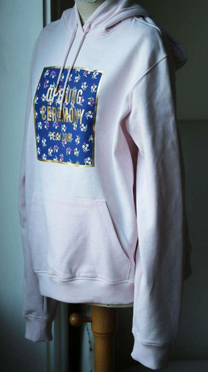 OPENING CEREMONY OVERSIZED PRINTED COTTON JERSEY HOODIE LARGE