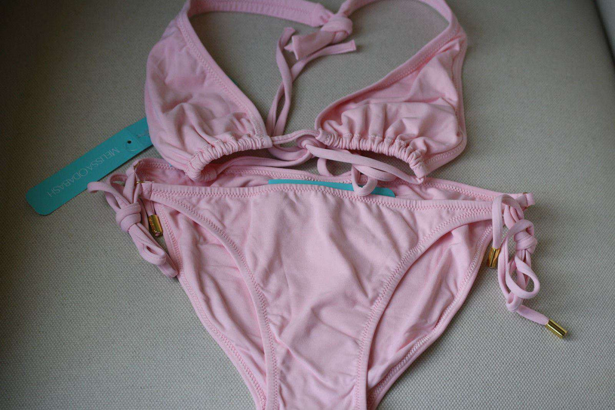 MELISSA ODABASH PINK BRIDESMAID HEN PARTY BIKINI IT 42 UK 10