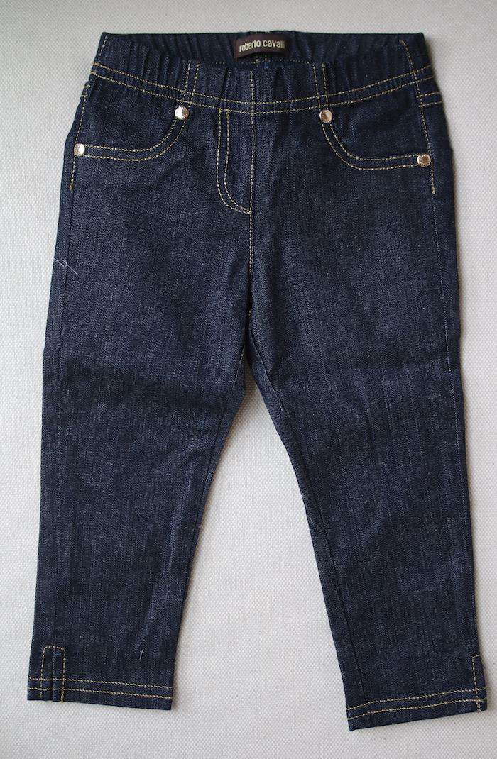 ROBERTO CAVALLI BABY GIRLS JEAN LEGGINGS 12 MONTHS